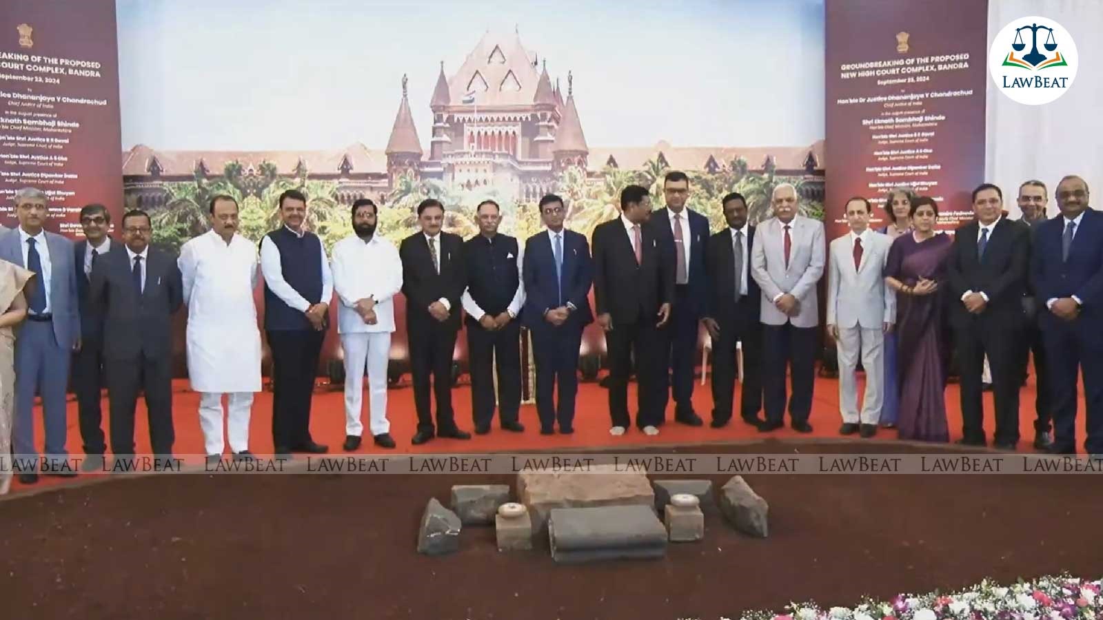 Hum Hai Naye Andaz Kyu Ho Purana: CJI Chandrachud Lays Down Foundation Stone of New Bombay High Court Building Hum Hai Naye Andaz Kyu Ho Purana: CJI Chandrachud Lays Down Foundation Stone of New Bombay High Court Building